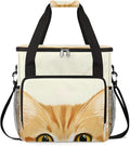 Coffee Maker Carrying Bag Interesting Cat Head Single Cup Coffee Maker Travel Bag Compatible with Keurig K-Mini or K-Mini Plus Portable Storage Bag with Shoulder StrapAZ-15