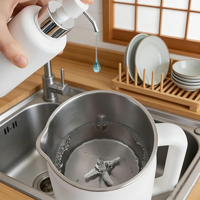 Juicer Nutripour - The 8-in-1 Multifunction Nut Milk Maker 42oz Blender Maker 140℉ Heating &amp 8h Keep Warm 12h Delay Boil Water &amp Self-Cleaning (1pcs)