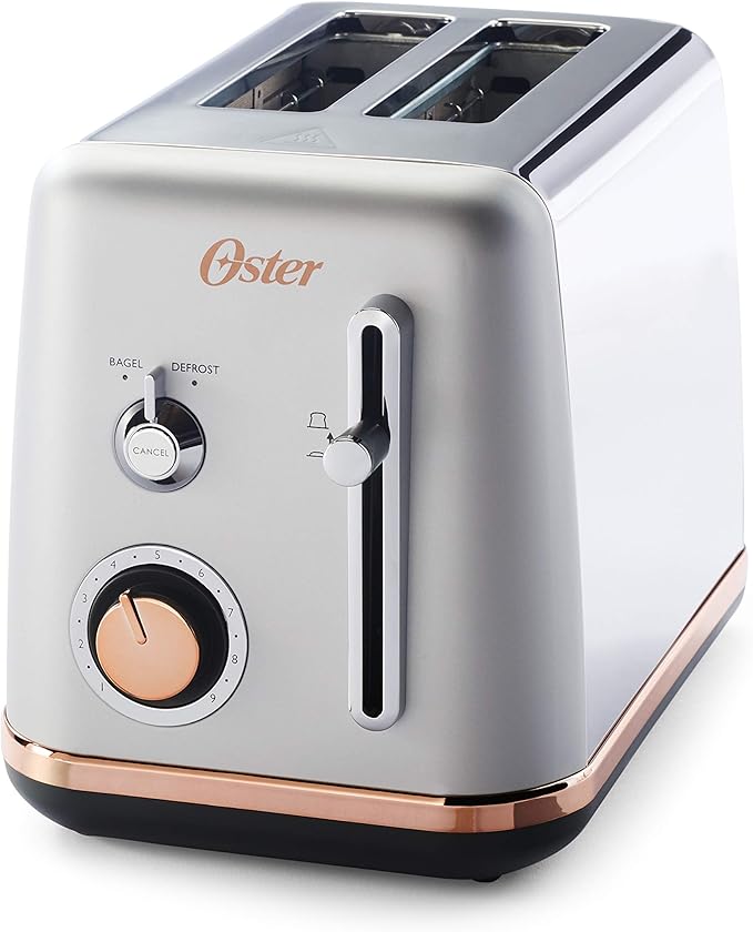 Oster 2 Slice Toaster Metropolitan Collection with Rose Gold Accents