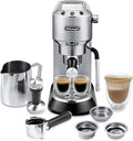 De’Longhi Dedica Arte Espresso Machine with My LatteArt Steam Wand (Milk Frother) 15-Bar Pump &amp 3-Level Temp Control - Compact Espresso Maker for Latte &amp Cappuccino - Italian Stainless Steel