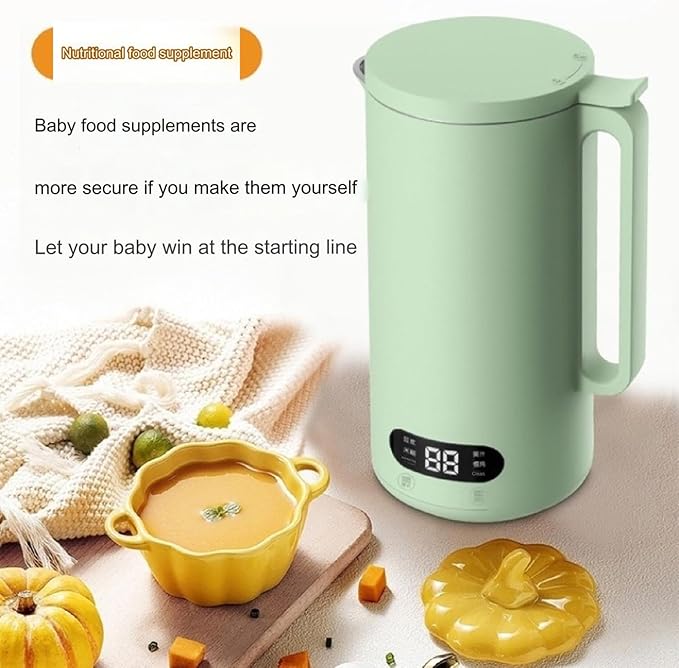 110V&amp220V Home Appliance Wall Breaker Household No-Soaking and No-Filtering Beans Multifunctional Soy Milk Machine MixerWhite