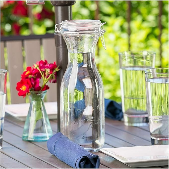 ChefWave Milkmade Non-Dairy Milk Maker Bundle with 2 Pack Resealable Glass Storage Carafes 34oz (3 Items)