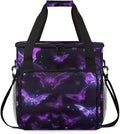 Halloween Bat Coffee Maker Carrying Bag Magical Bat Travel Storage Bag Compatible with K-Mini or K-Mini Plus Single Serve Coffee Brewer Carrying Case with Multiple Pockets &amp Shoulder Strap