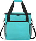 Cyan Coffee Maker Carrying Bag Waterproof Insulated Leakproof Cooler Bag Portable Storage Tote Bag Organizer With Shoulder Strap