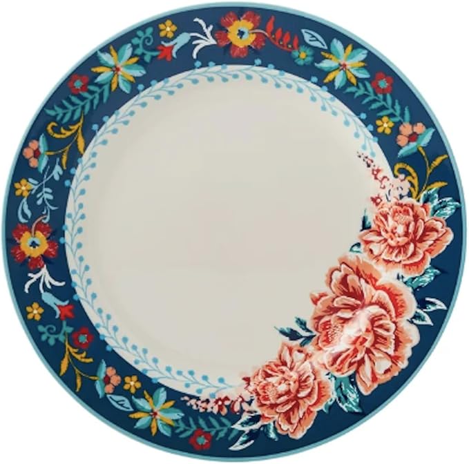 Stunning Keepsake Floral 12-Piece Stoneware Dinnerware Set Serves 4
