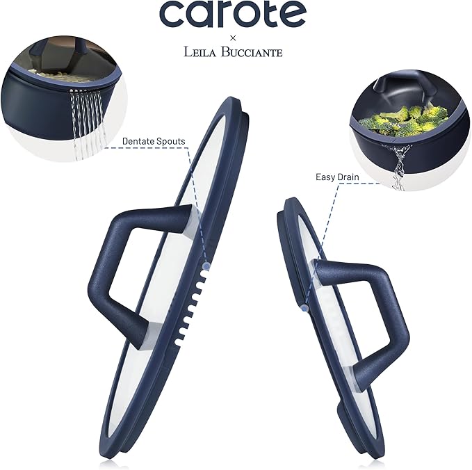 CAROTE 31PCS Pots and Pans Set Nonstick Cookware Set Kitchen Non Stick Induction Titanium Cookware Non-toxic Granite Cooking set PFOA Free