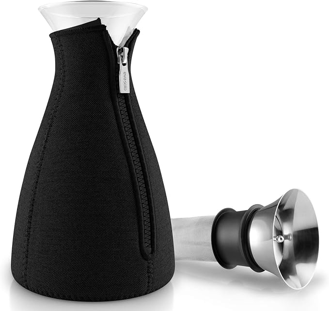 Eva Solo Cafe Solo Coffee Maker with Woven Cover 1 Liter Black Standard