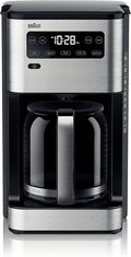 Braun PureFlavor 14‑Cup Programmable Coffee Maker – Fast Brew Speed Touch Display Bold &amp Brew‑Over‑Ice Modes FlavorCarafe &amp Adjustable Warm Plate