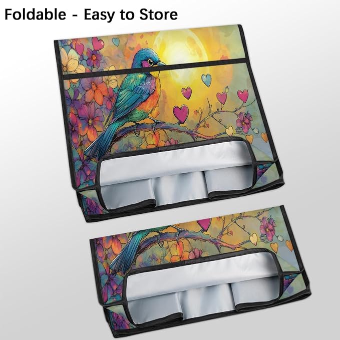 cfpolar Kitchen Aid Mixer Cover Compatible with 6-8 Quarts Vintage Bird Flowers Stand Mixer Cover Kitchen Aid Mixers Accessories Appliance Organizer Bag Dust Covers with Zipper Pocket