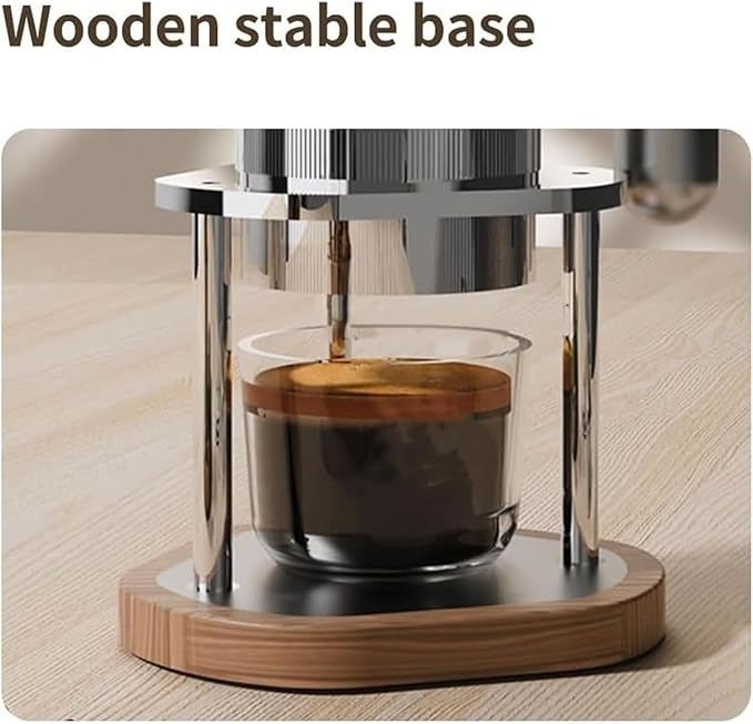 Pneumatic Coffee Machine Manual Air Pressure Espresso Maker with Pressure Gauge Operating Pressure: 1 Bar to 16 Bar