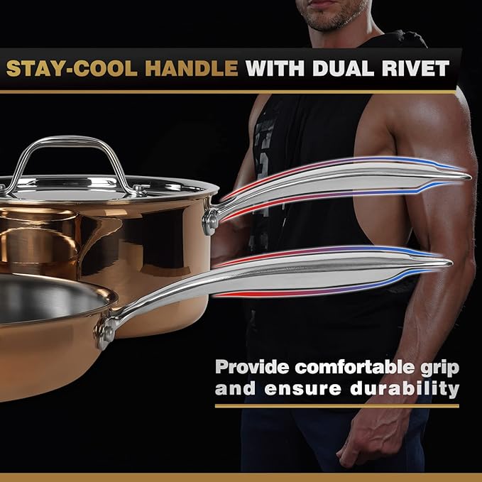 Stainless Steel Cookware Set 11pc &amp 10 pc