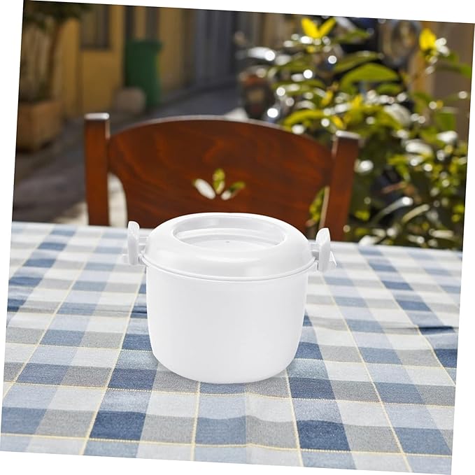 ABOOFAN 2pcs Microwave Rice Cooker Multi-purpose Food Container for Portable and Convenient Rice of Food-grade for Safe Use for Prep