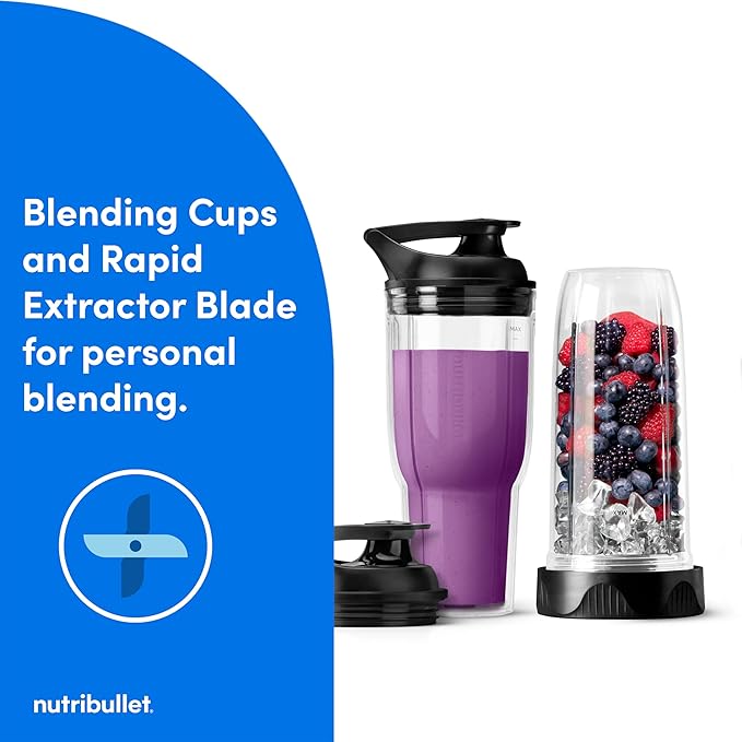 nutribullet® Ultra Plus+ 3-1 Compact Kitchen System 1200W Kitchen System with Blender Food Processor and Coffee and Spice Grinder 32oz and 24oz Blending Cups 2-Cup Food Processor Gunmetal Gray