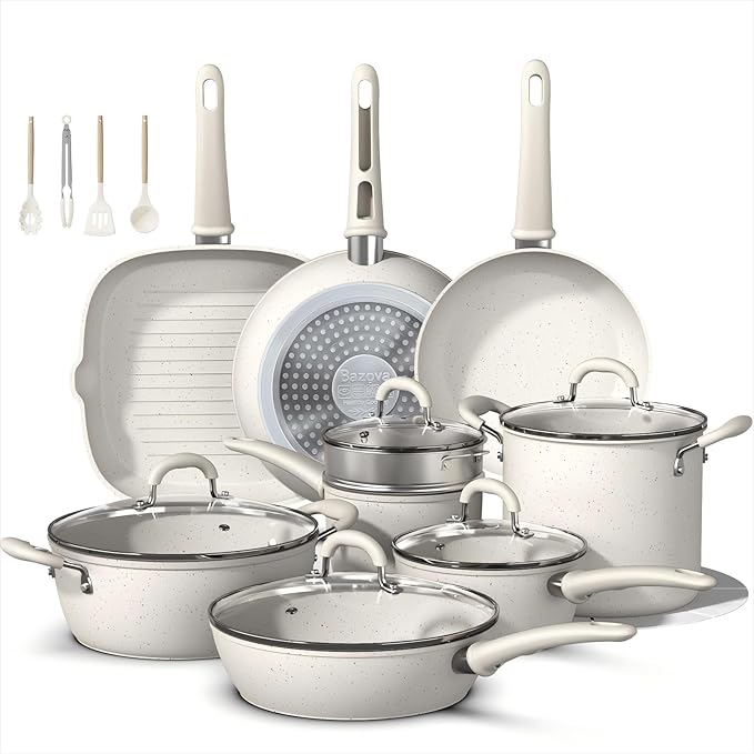 24 Pcs Cookware Set+Bazova 22 Pcs Cookware Set