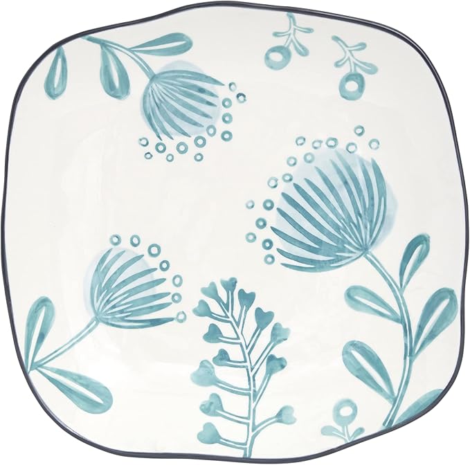 Baum-Essex - Dinnerware Sets 16 Piece Dish Set for 4 Beautiful Home Decor includes Dinner Plates Salad Plates Bowls and Mugs (Naples Blue)