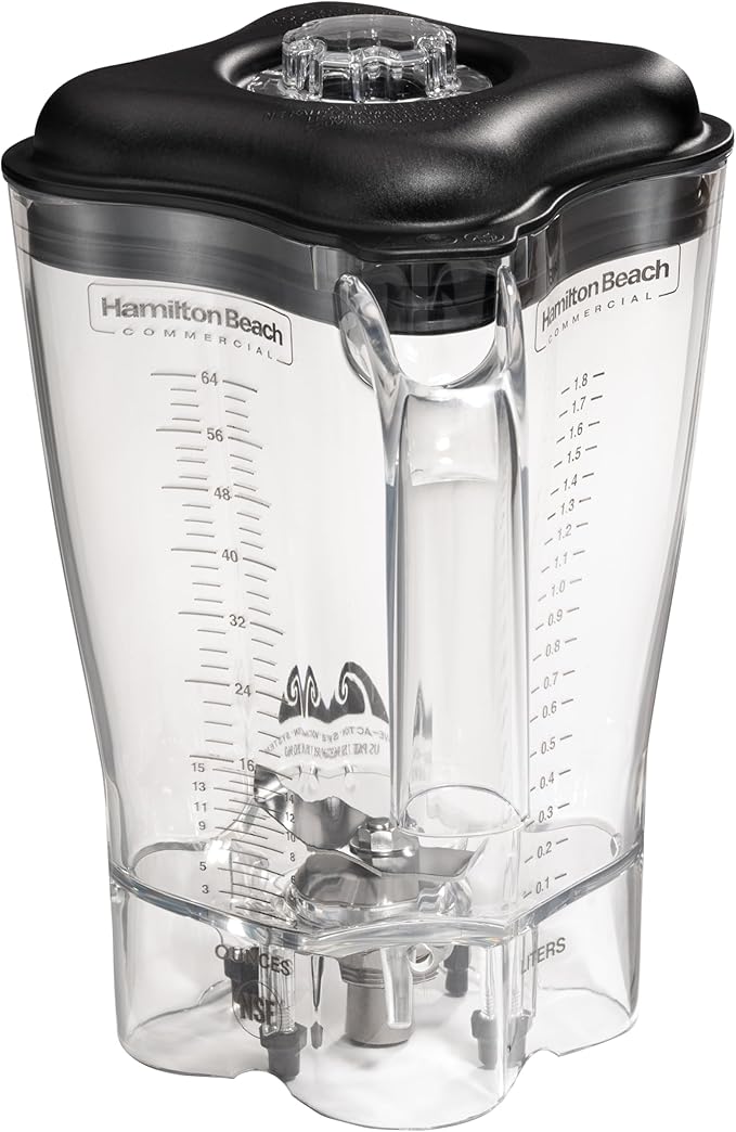 Hamilton Beach Commercial Fury High-Performance Blender 64 Ounce / 1.8 Liter Capacity 3 HP Motor NSF Certified HBH550R