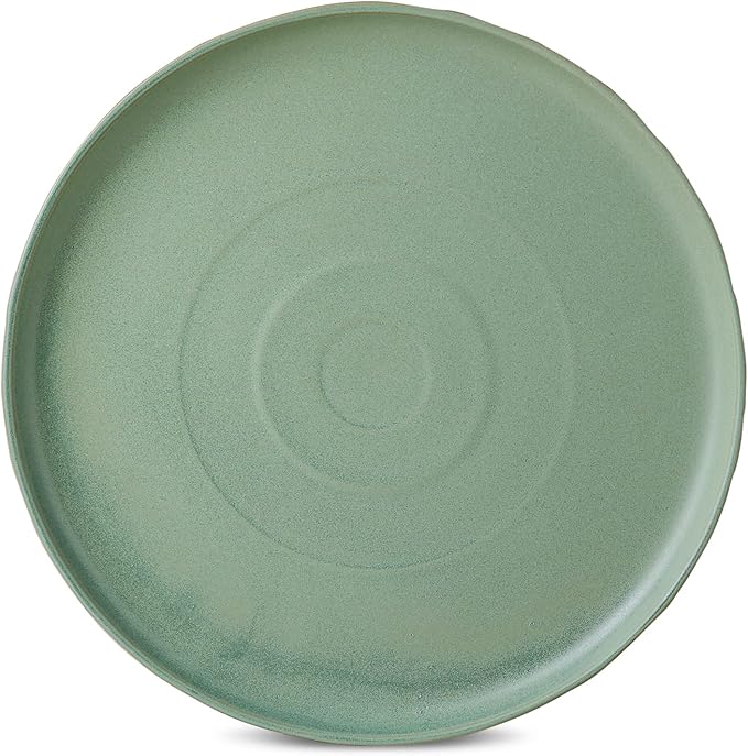 Stone by Mercer Project SHOSAI 16-Piece Stoneware Dinnerware Set Plates and Bowls Set Modern Dishware set fo 4 Sage