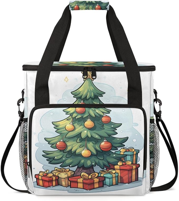 Magic Tree Coffee Maker Carrying Bag Christmas Gift Travel Storage Bag Compatible with K-Mini or K-Mini Plus Single Serve Coffee Brewer Carrying Case with Multiple Pockets &amp Shoulder Strap