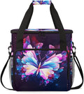 Dreamy Butterfly Coffee Maker Carrying Bag Gothic Butterfly Travel Storage Bag Compatible with K-Mini or K-Mini Plus Single Serve Coffee Brewer Carrying Case with Multiple Pockets &amp Shoulder Str