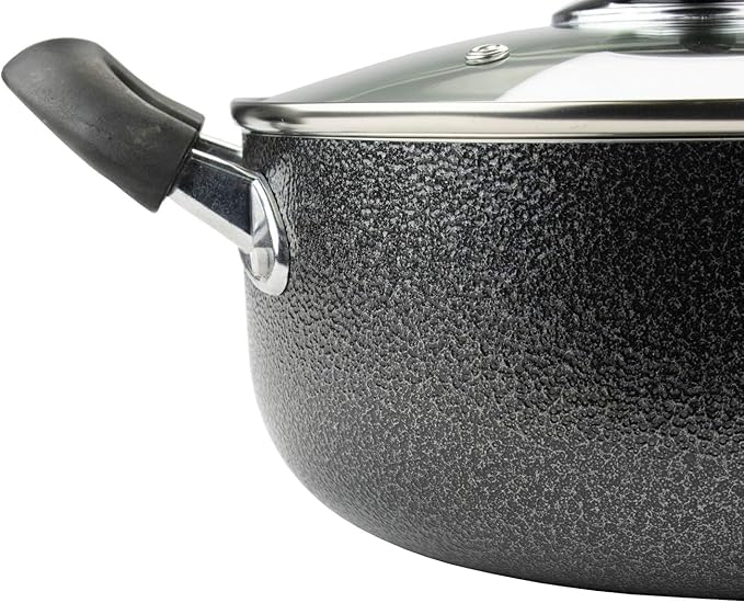 Brentwood Appliances BPS-207G 7-Piece Aluminum Non-Stick (Granite) Cookware Sets NORMAL Gray