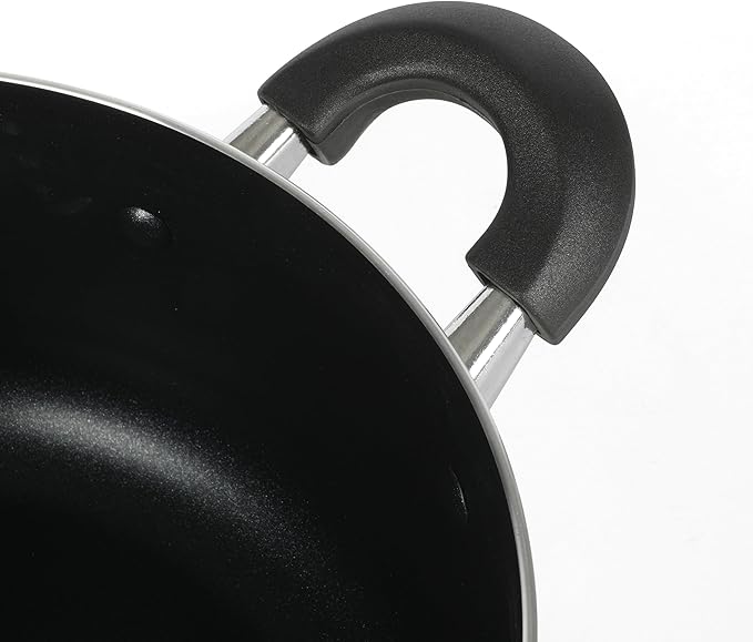Oster Clairborne 7 Piece Aluminum Premium Nonstick Pots and Pans Cookware Set W/Induction &amp Bakelite Stay Cool Handle - White W/Speckle
