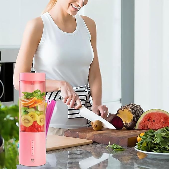 Small USB Rechargeable Blender Fruit Juicers Rechargeable Fruit Juicer Portable Blender IPX8 ABS Portable Electric Juicer