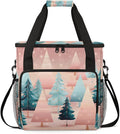Christmas Tree Coffee Maker Carrying Bag Retro Tree Travel Storage Bag Compatible with K-Mini or K-Mini Plus Single Serve Coffee Brewer Carrying Case with Multiple Pockets &amp Shoulder Strap
