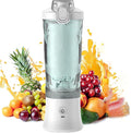 Mini Juice Blender Personal Juicer Cup with 600ml Capacity and 6 Sharp 304 Stainless Steel Blades 18000 RPM and 2 Modes Optional for Travel Sports