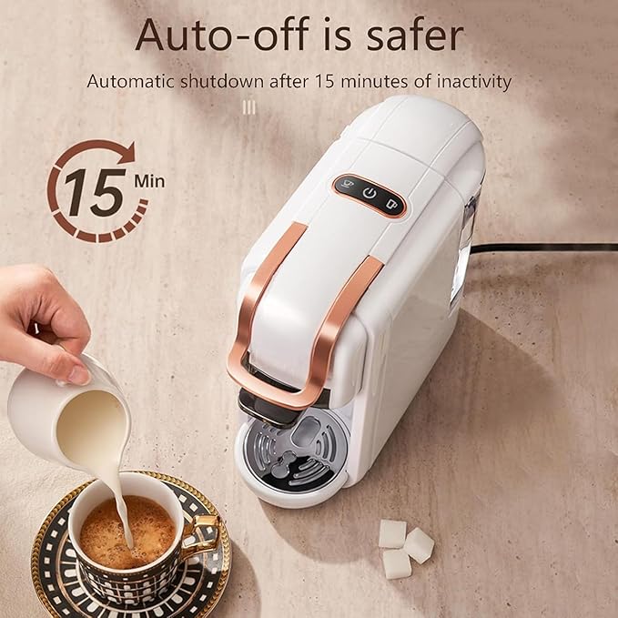 Coffee and Espresso Maker Compatible with Dolce Gusto Pods K-Cup Pod Coffee Mini Coffee Maker Portable Coffee Machine for Ground Coffee Use