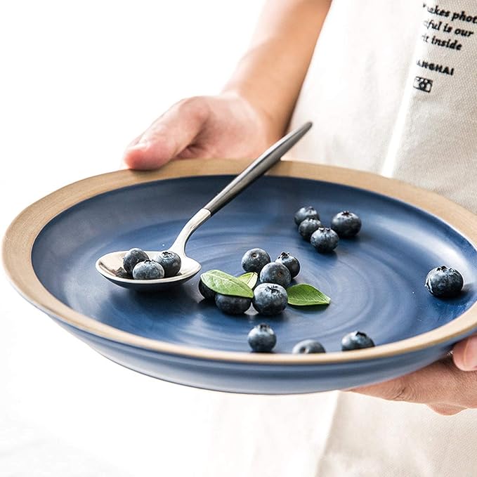 Dinner SetPorcelain Dinnerware Sets 20 Pieces Two-Color Ceramics Dinner Combination Set For Wedding Gifts | 6 Cereals Bowls And 8 Steak Plates Sets With 6 Mug