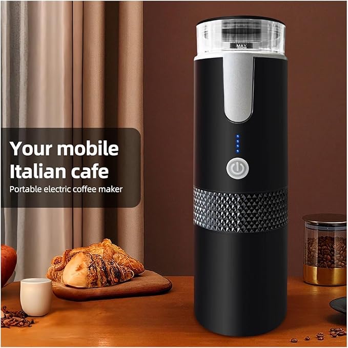 Portable Electric Espresso Coffee Maker Machines Single Serve With Cup Powder And Capsule Bin Recharable Automatic