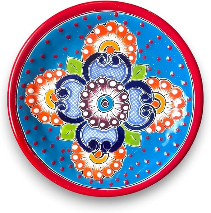 Vibrant Talavera 16-Piece Dinnerware Set | Colorful Handcrafted Mexican Tableware (Seats 4)