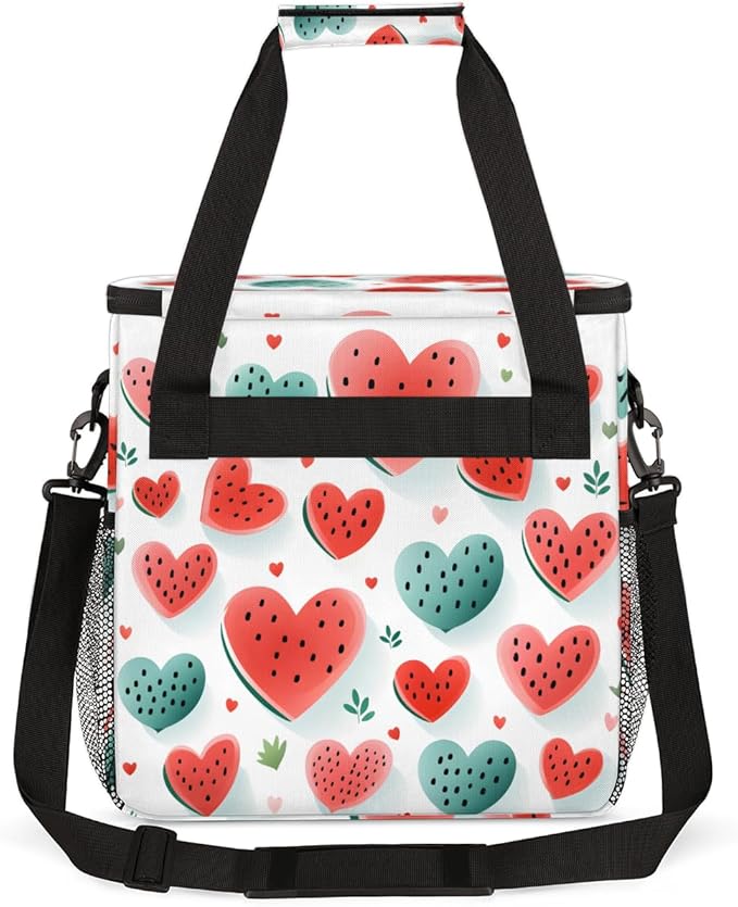 Waterlemon Heart Coffee Maker Carrying Bag Portable Travel Storage Tote Bag Compatible with K-Mini or K-Mini Plus Single Serve Coffee Brewer Carrying Case with Multiple Pockets &amp Shoulder Strap