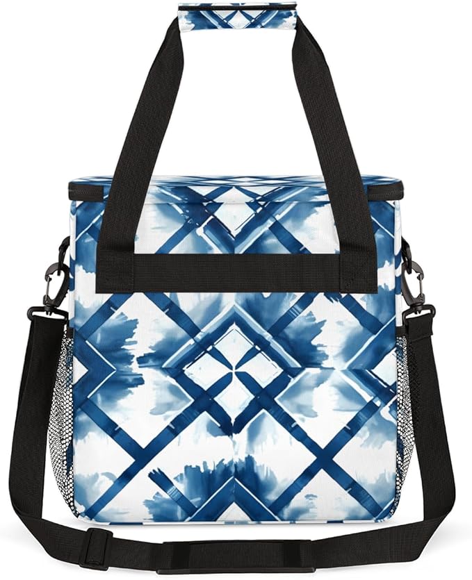 Colorful Spray Coffee Maker Carrying Bag Blurred Mandala Travel Storage Bag Compatible with K-Mini or K-Mini Plus Single Serve Coffee Brewer Carrying Case with Multiple Pockets &amp Shoulder Strap
