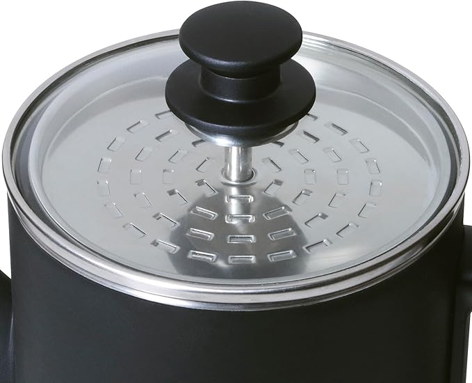 Presto 02815 12-Cup Cordless Coffee Percolator - Stainless Steel Modern Design Easy Pour Spout Stay-Cool Handle Matte-Black