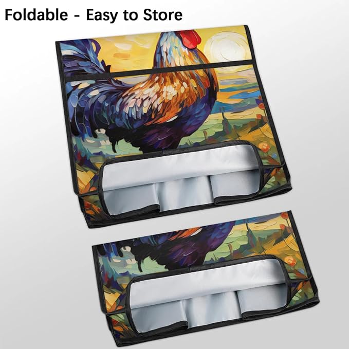 cfpolar Kitchen Aid Mixer Cover Compatible with 6-8 Quarts Starry Sky Cock Flower Stand Mixer Cover Kitchen Aid Mixers Accessories Appliance Organizer Bag Dust Covers with Zipper Pocket