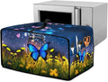 Doojoayie Butterfly Toaster Cover Dust-Proof Small Appliance Covers 6 Slice Stain Resistant Bread Machine Cover Polyester Fabric Kitchen Appliance Dustproof Protector