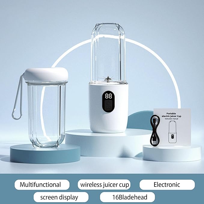 500ml Capacity Blenders Portable USB Rechargeable Juicer With High Speed Motor Mixing Cup For Protein Shakes And Juices Travel Blenders