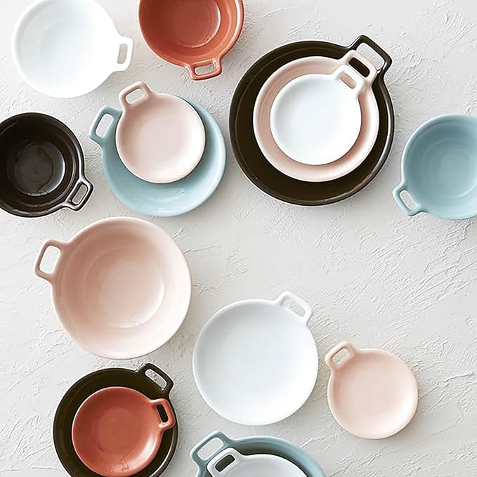 Mino Ware 91-134-101 Miyama Gift Set Dinnerware Set Bowl Bowl Small Approx. 5.1 x 4.7 x 2.0 inches (13 x 12 x 5 cm) Set of 5 (1 each) (White Blue Orange Brown Beige) Wedding Gift
