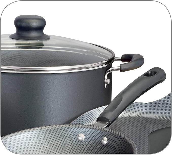 Non-stick Cookware Set 18 Piece OneColor