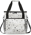 Star Coffee Maker Carrying Bag White Grey Portable Travel Storage Tote Bag Compatible with K-Mini or K-Mini Plus Single Serve Coffee Brewer Carrying Case with Multiple Pockets &amp Shoulder Strap