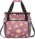Glitter Star Coffee Maker Carrying Bag Portable Travel Storage Tote Bag Compatible with K-Mini or K-Mini Plus Single Serve Coffee Brewer Carrying Case with Multiple Pockets &amp Shoulder Strap