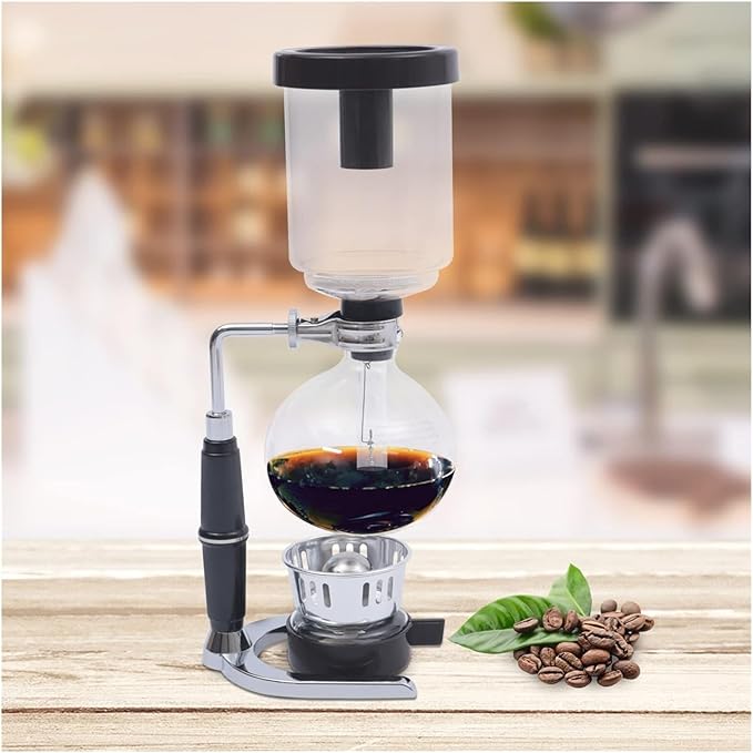 Glass Siphon Coffee MakerBorosilicate Syphon Pot for Home Coffee Shop Bar Tabletop Brewer