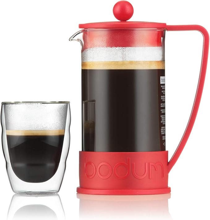 Bodum Brazil French Press Coffee Maker 1000ml Red