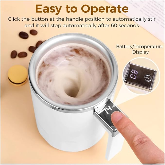 Self Stirring Coffee Mug Automatic Self Stirring Mug 350ML Electric Mixing Cup Coffee Milk Powder Blender Magnetic Self Stirring CupElectric Stirring Cup