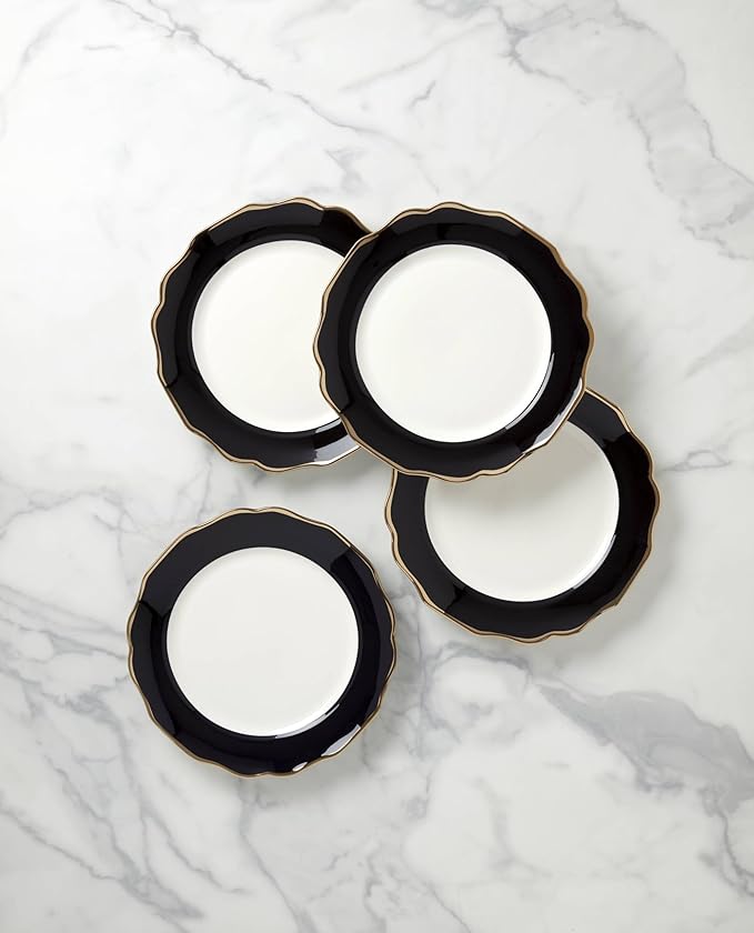 Lenox 896842 Contempo Luxe Black Dinner Plates Set of 4