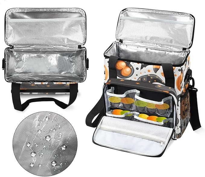 Gothic Pumpkin Coffee Maker Carrying Bag Mystical Pumpkin Travel Storage Bag Compatible with K-Mini or K-Mini Plus Single Serve Coffee Brewer Carrying Case with Multiple Pockets &amp Shoulder Strap