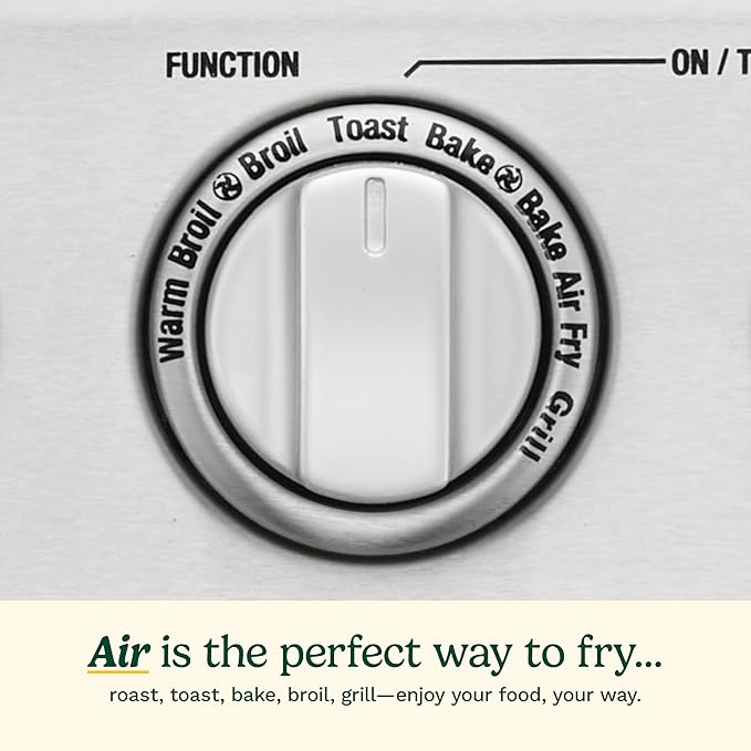 Cuisinart Air Fryer Toaster Oven with Grill 1800W 8-1 Air Fryer Oven with Bake Convection Bake Grill Broil and Warm Options Large Capacity 60-Minute Timer TOA-70W White