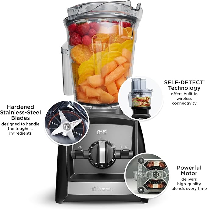 Vitamix A2300 Ascent Series Smart Blender Professional-Grade 64 oz Low-Profile Container White