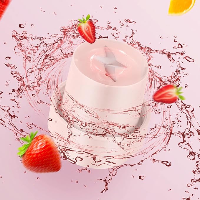 Portable Electric Juicer Cup 300ML USB Charging Handheld Electric Blender Cup with Stainless Steel Blades Make Ice Gaza Milkshakes Juice (#1)